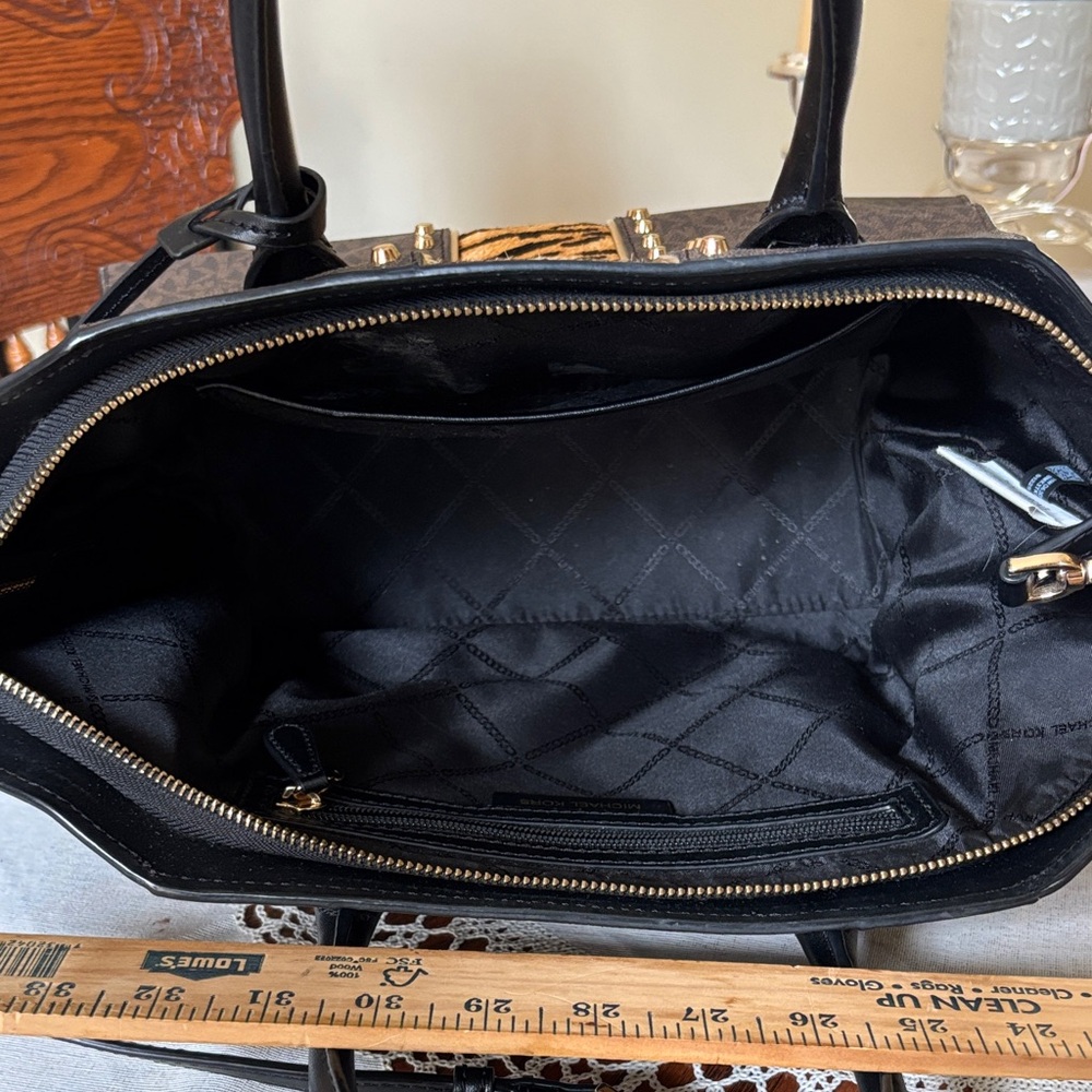 Michael Kors Avril Satchel with Tiger Animal Print - Picture 7 of 7